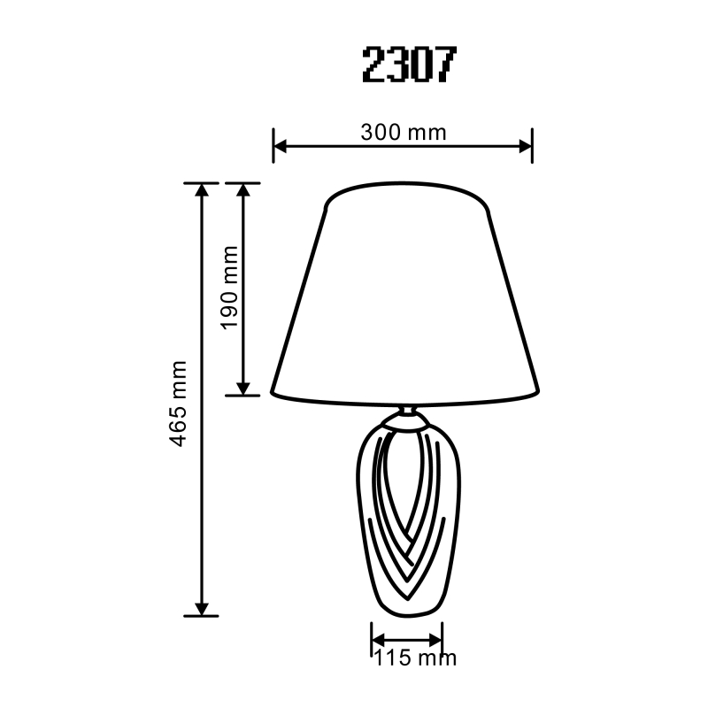 Lampa stołowa 2307