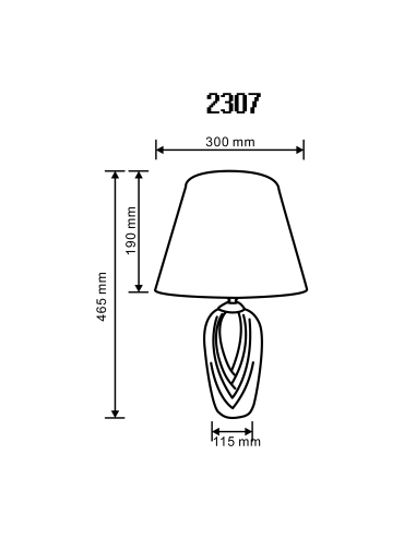 Lampa stołowa 2307