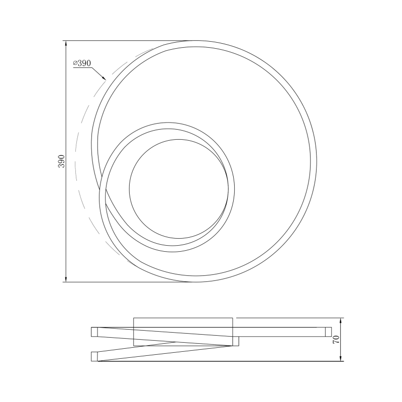 Lampa sufitowa WILLIS 4103-1WH