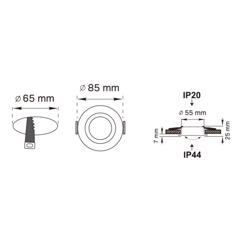 Spot CHUCK DL ROUND BLACK 92700-N