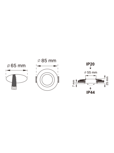 Spot CHUCK DL ROUND BLACK 92700-N