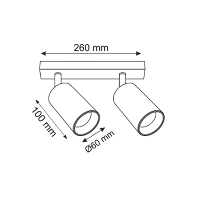 Lampa sufitowa WADE OB-2202BD-2-BK