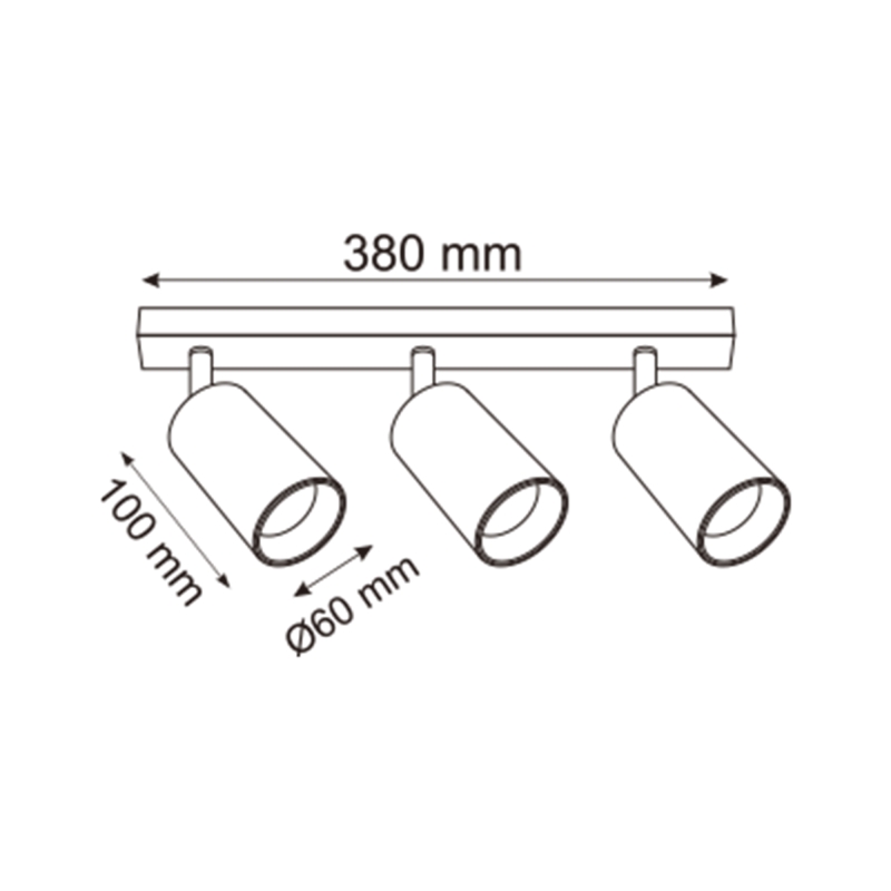 Lampa sufitowa WADE OB-2202BD-3-BK