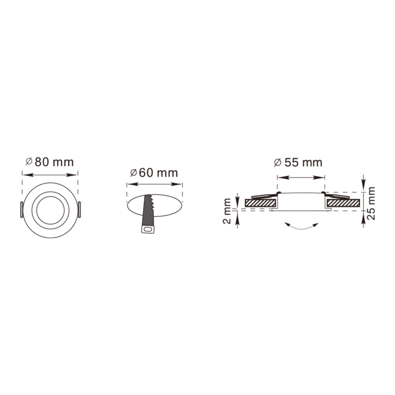 Spot CHUCK DL ROUND BLACK 92700-N