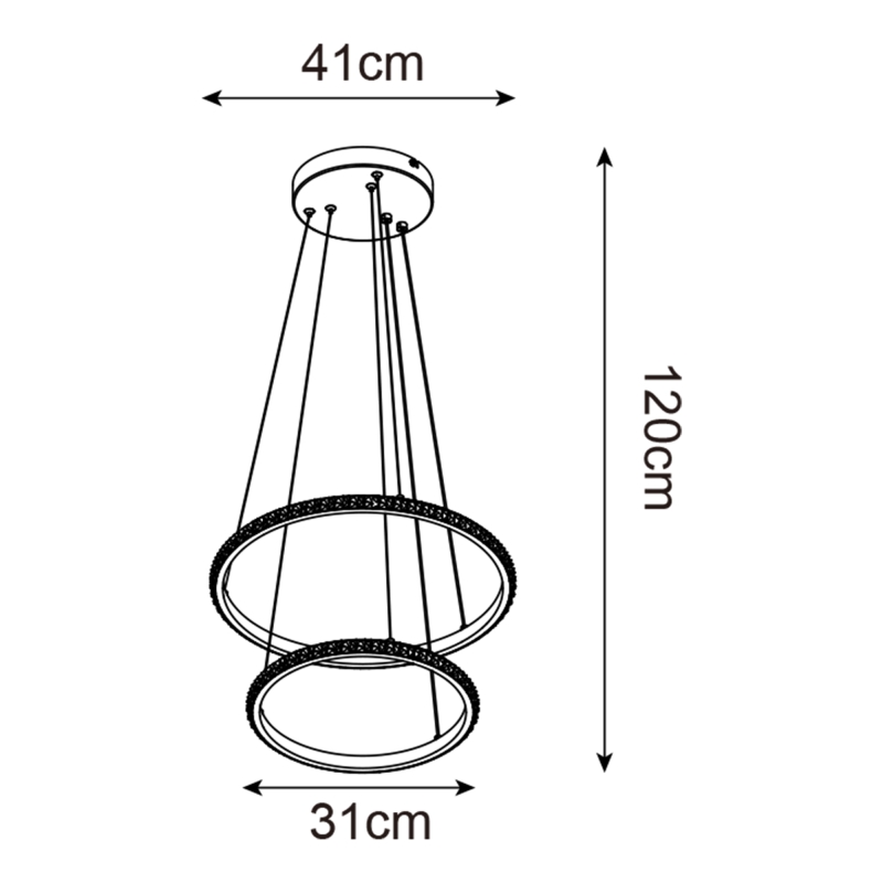 Lampa wisząca RIDE P22082M-2R