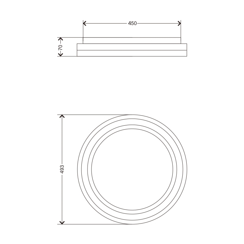 Lampa sufitowa RATI YL-CCTR-01