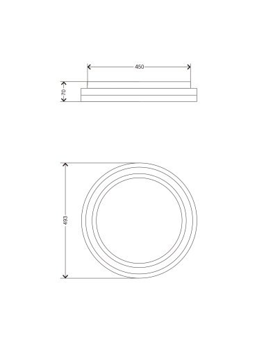 Lampa sufitowa RATI YL-CCTR-01