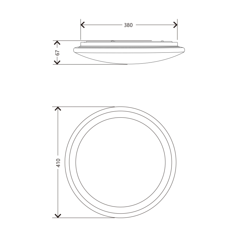 Lampa sufitowa ARESO YL-CCTR-02