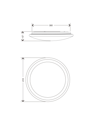 Lampa sufitowa ARESO YL-CCTR-02