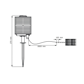 Łańcuch solarny z pilotem 330222