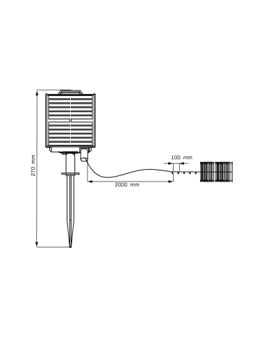 Łańcuch solarny z pilotem 330222