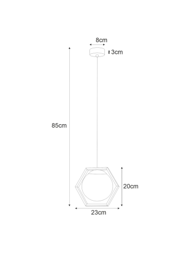 Lampa wisząca FAVO K-4785