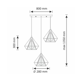 Lampa wisząca HIRA 318565