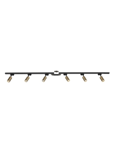 Zestaw 6 szynoprzewody jednoobwodowe black-gold 3022