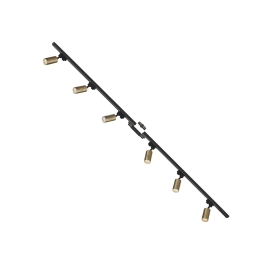 Zestaw 6 szynoprzewody jednoobwodowe black-gold 3022