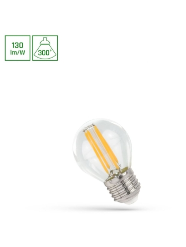 Żarówka ściemnialna LED COG Kulka 5,5W E27 WW WOJ+14647