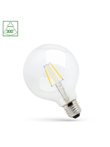 Żarówka ściemnialna LED COG GLOB 4W E27 G95 WW WOJ+14643
