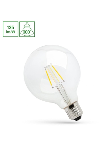 Żarówka ściemnialna LED COG GLOB 8,5W E27 G125 WW WOJ+14642