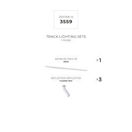 Zestaw 13 szynoprzewody jednoobwodowe white 3559