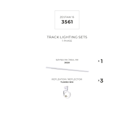 Zestaw 15 szynoprzewody jednoobwodowe white 3561