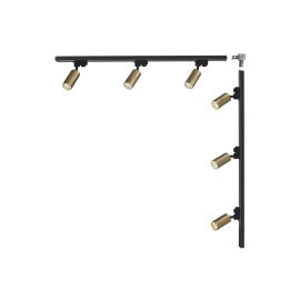 Zestaw 16 szynoprzewody jednoobwodowe black/gold 3563