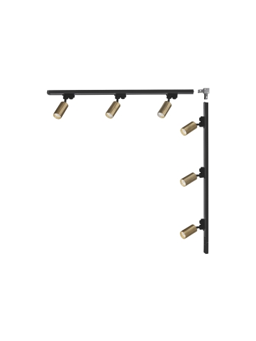 Zestaw 16 szynoprzewody jednoobwodowe black/gold 3563