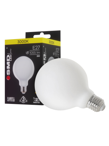 Żarówka LED E27 3000K FILAMENT 8W WW ML MAT G95 0021