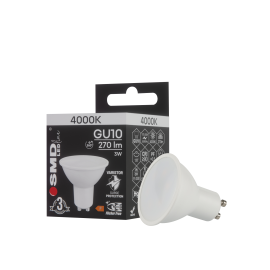 ŻARÓWKA GU10 LED SMD LEDline 3W NW ALU+PC 4335