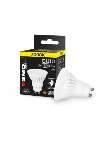 ŻARÓWKA GU10 LED SMD LEDline 7W WW CERAM 4731