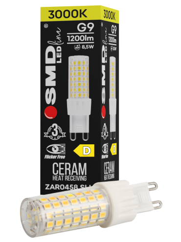 ŻARÓWKA G9 LED SMD WW 8,5W 1200lm 3Y 0458 FF