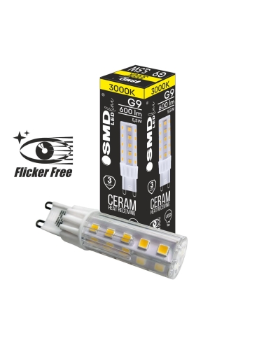 ŻARÓWKA G9 LED SMD WW 5,5W 600lm 3Y 4397 FF