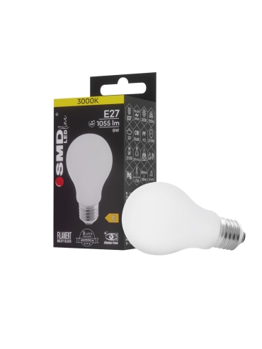 ŻARÓWKA E27 LED FILAMENT 8W WW ML A60 4564