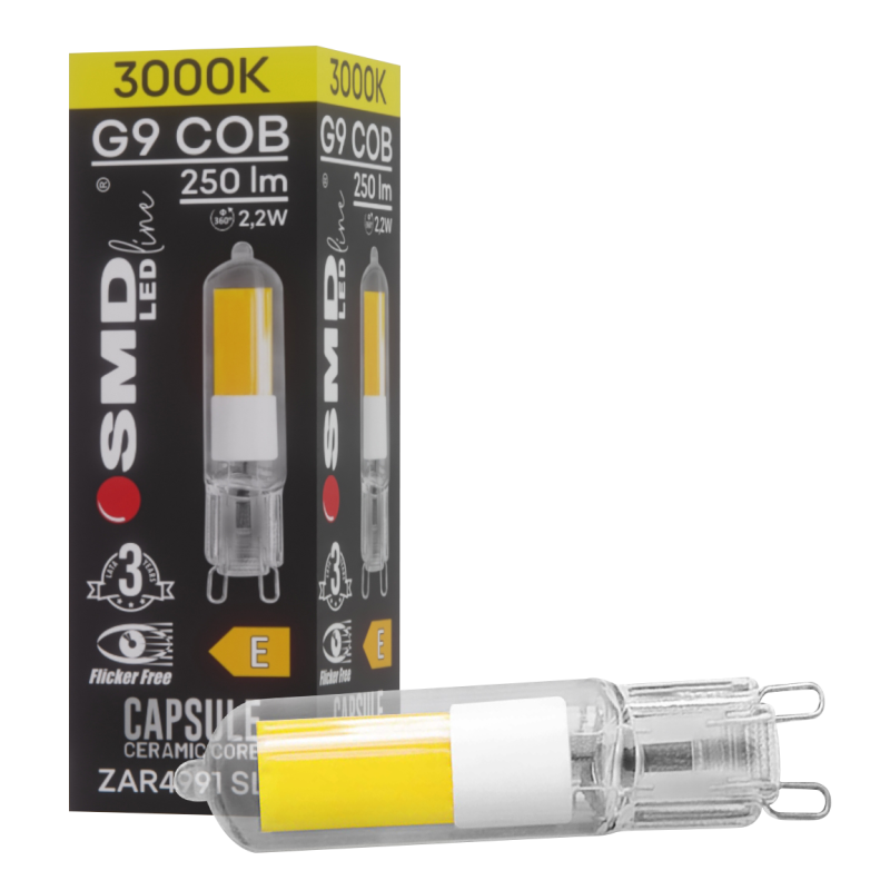 ŻARÓWKA G9 LED COB WW 2,2W 250lm 3Y 4991 CAPSULE
