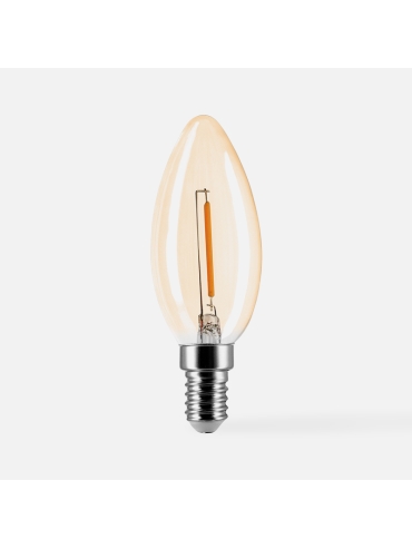 Żarówka ORO AMBER E14 C35 1W WW