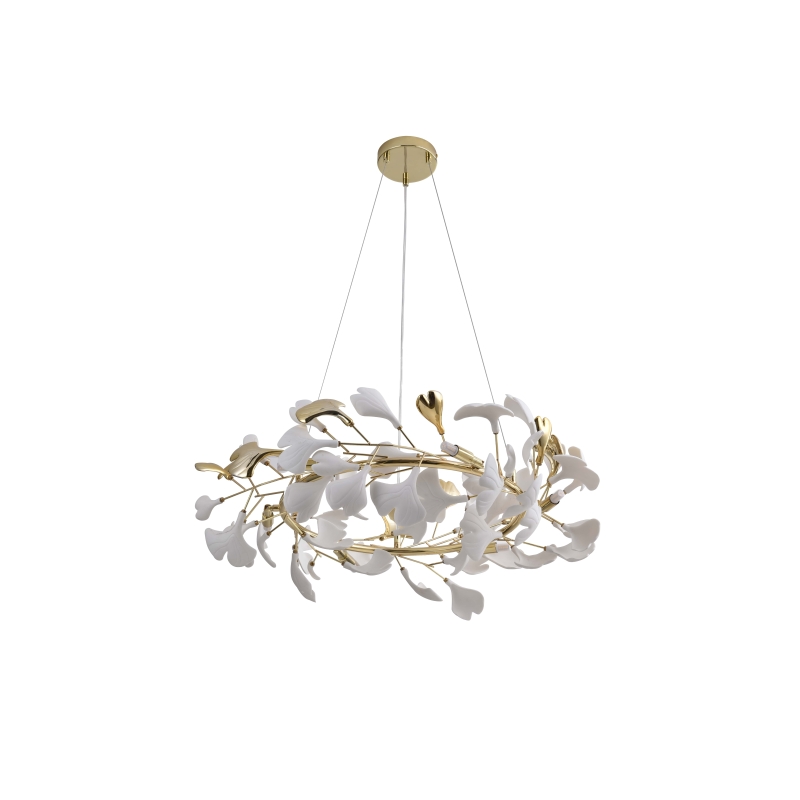 Lampa wisząca LEAF MD2858-6AS-G