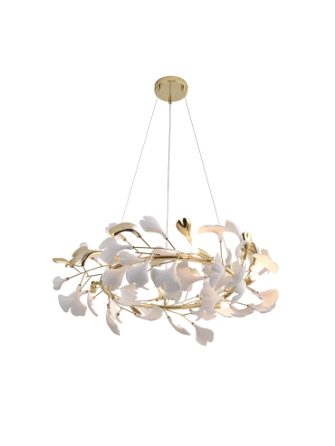 Lampa wisząca LEAF MD2858-6AS-G