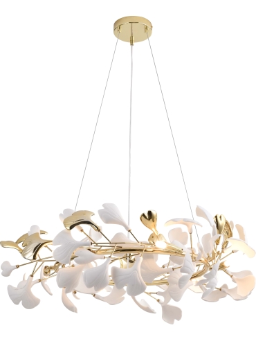 Lampa wisząca LEAF MD2858-6AS-G