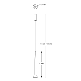 Lampa wisząca BOSTON P0603-01A-P7B1