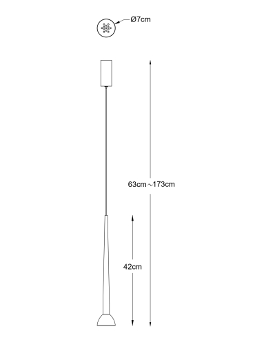 Lampa wisząca BOSTON P0603-01A-P7B1