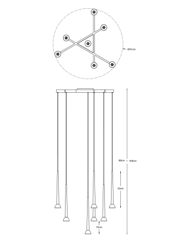 Lampa wisząca BOSTON P0603-07C-P7B1