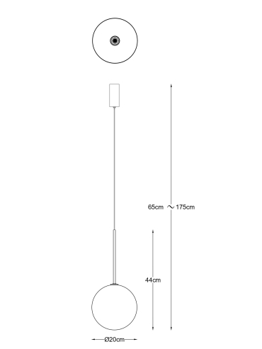 Lampa wisząca MILAN P0606-01B-2GAC