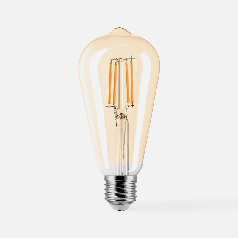 Żarówka ORO AMBER E27 ST64 6W WW
