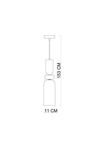 Lampa wisząca Manso PND-37462D-MC-GD