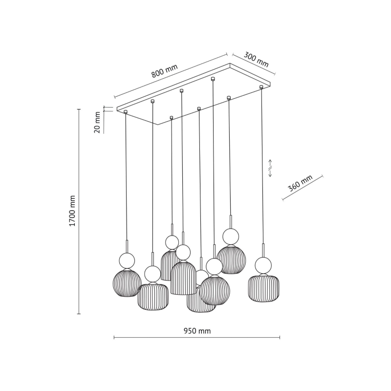 Lampa wisząca SOPHIA 11151