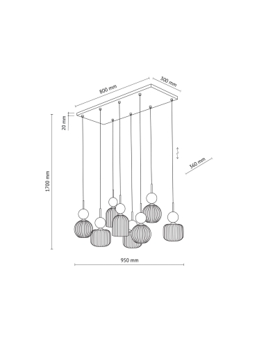 Lampa wisząca SOPHIA 11151