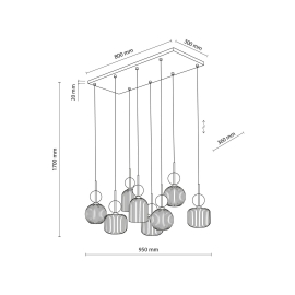 Lampa wisząca SOPHIA 11045