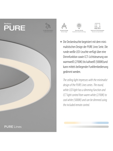 Lampa sufitowa PURE LINES ROUND 6310-16