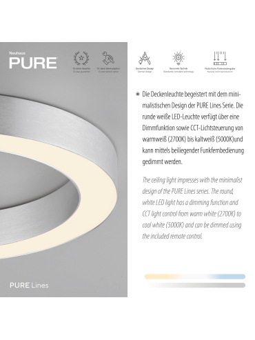 Lampa sufitowa PURE LINES ROUND 6310-95