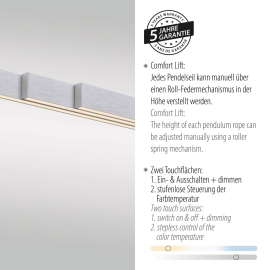 Lampa wisząca ADRIANA COMFORT LIFT 2598-95