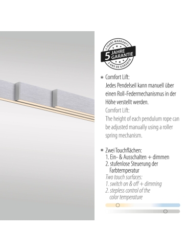Lampa wisząca ADRIANA COMFORT LIFT 2598-95